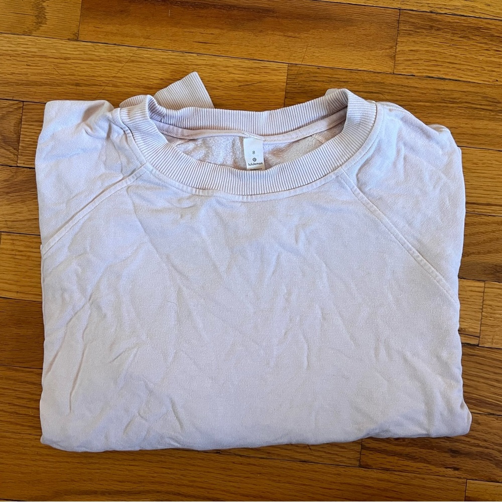 Lululemon Light Pink Crewneck Top size 8